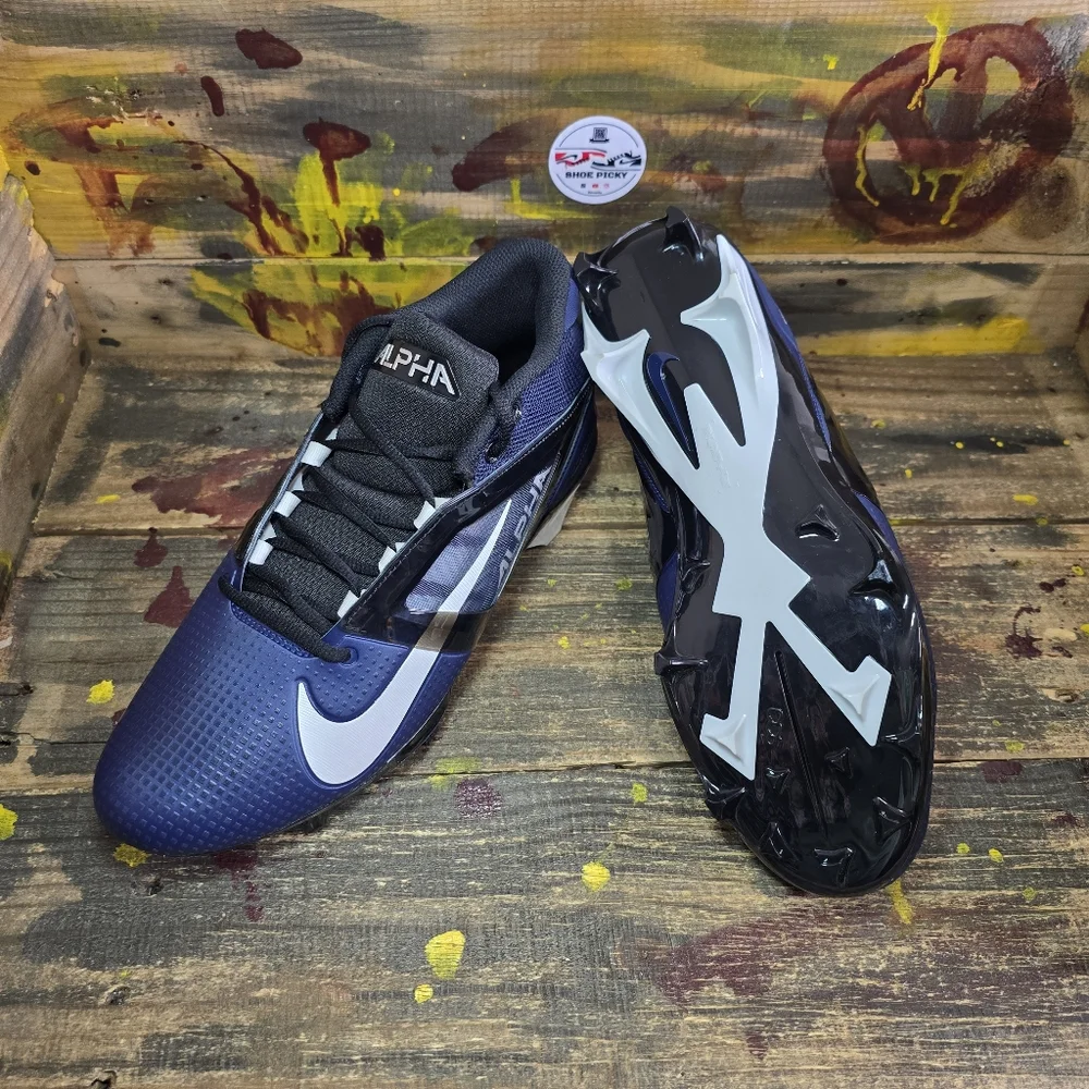 Nike Alpha Menace 4 Pro‎ Football Cleats Men's Size 11.5 FD7037-401 Navy Blue